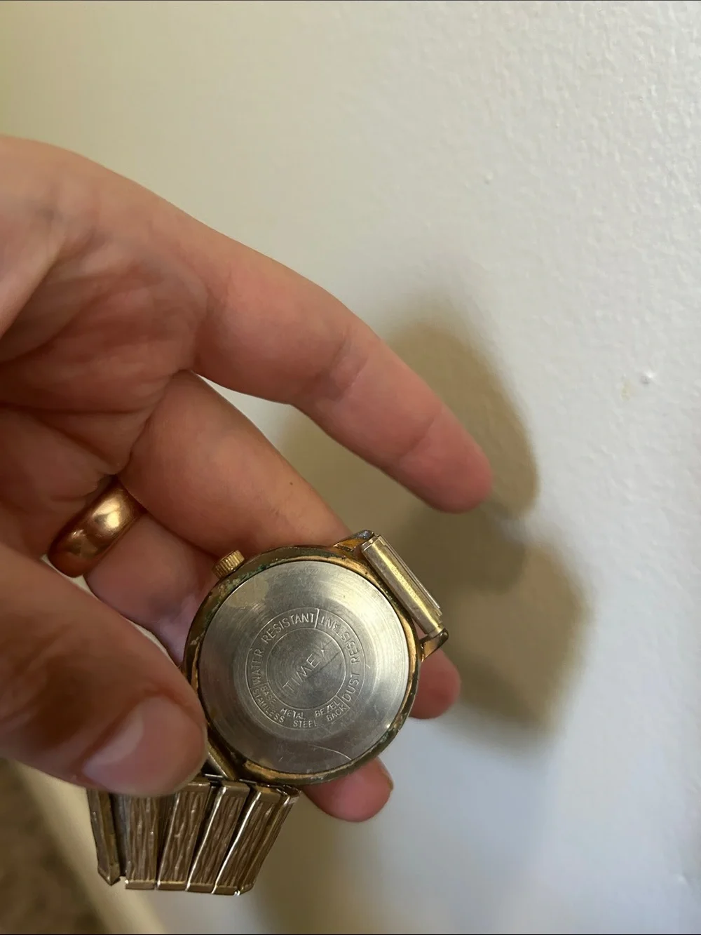 Vintage 1974 Timex Marlin Men's Watch Day/Date Manual w/Red Accents Collectible